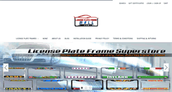 Desktop Screenshot of licenseplateframemall.com